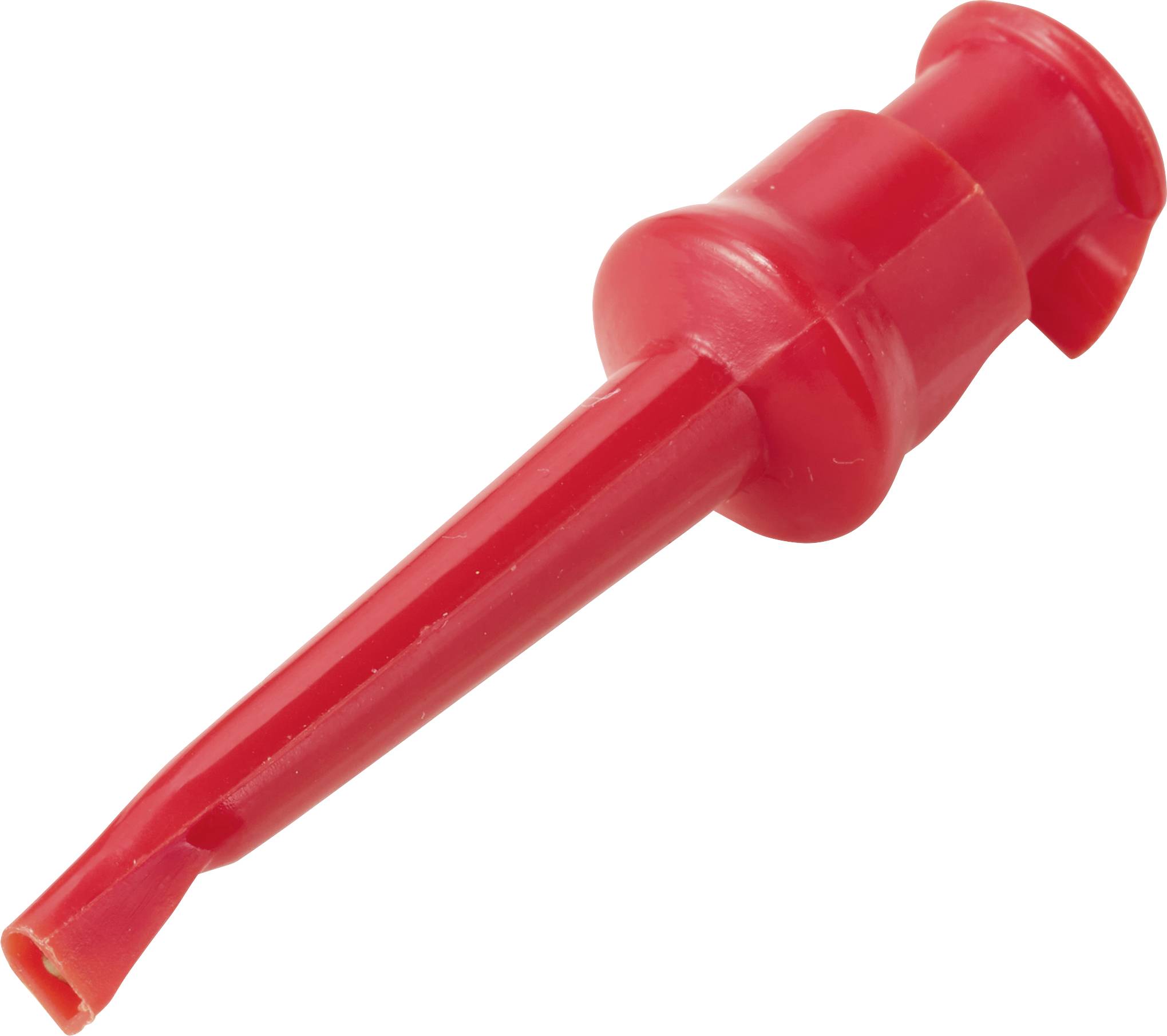 Chwytak probierczy zaciskowy do lutowania Voltcraft czerwony, 4mm, 60V, 0,3A - obrazek 1