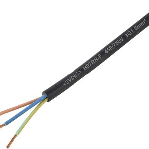Przewód z gumowym płaszczem TRU COMPONENTS TC-11594936 H07RN-F 3 x 1.5 mm² czarny 1 m Przewód z gumowym płaszczem TRU COMPONENTS TC-11594936 H07RN-F 3 x 1.5 mm² czarny 1 m
