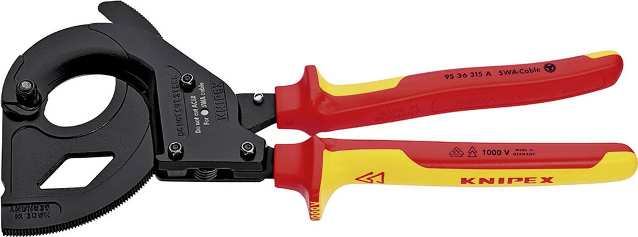 Obcinak do kabli zapadkowy Knipex Knipex-Werk 95 36 315 A 315 mm - obrazek 1