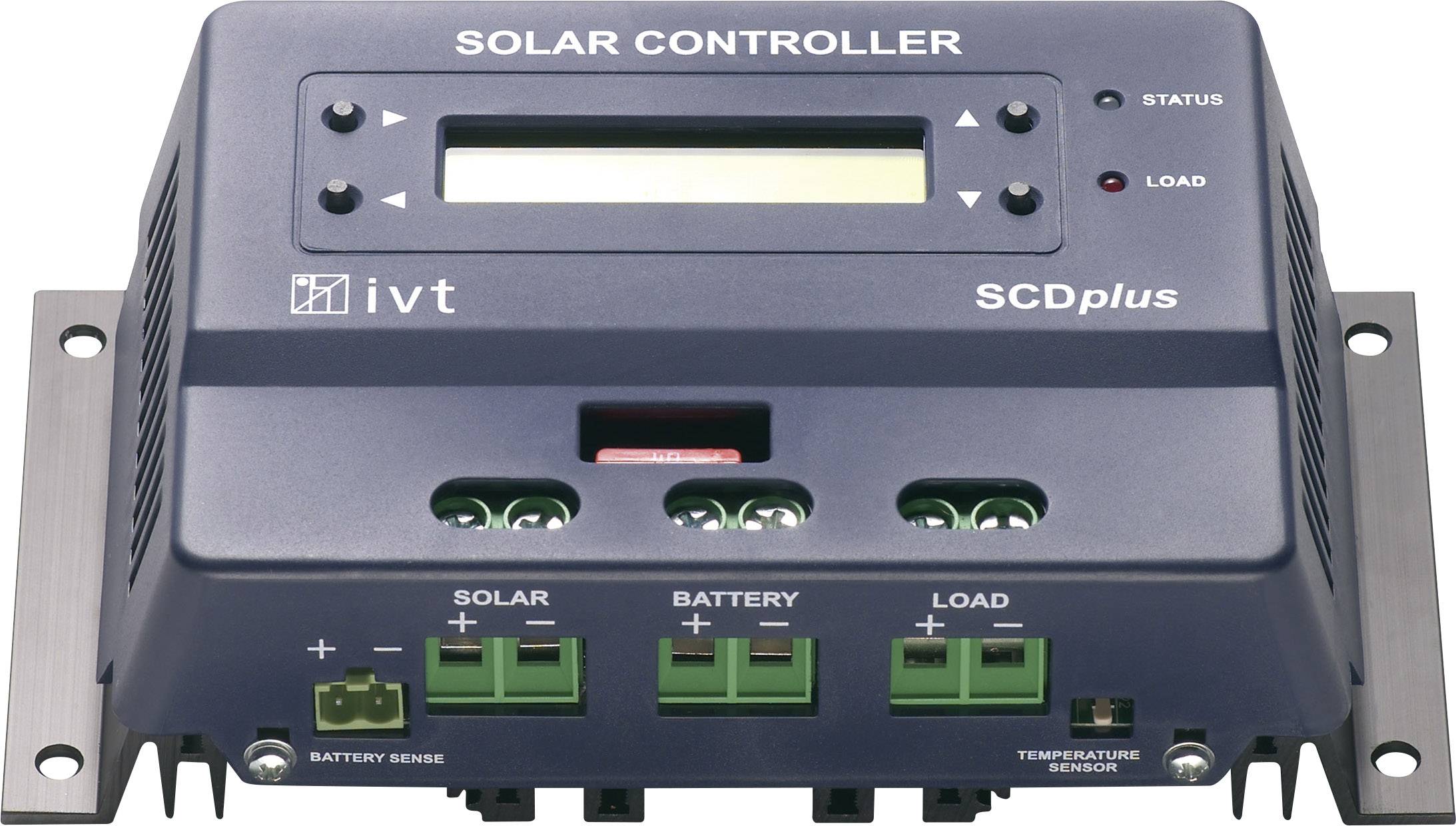 Solarny regulator ładowania IVT SCDplus 40A PWM 12 V, 24 V 40 A - obrazek 1
