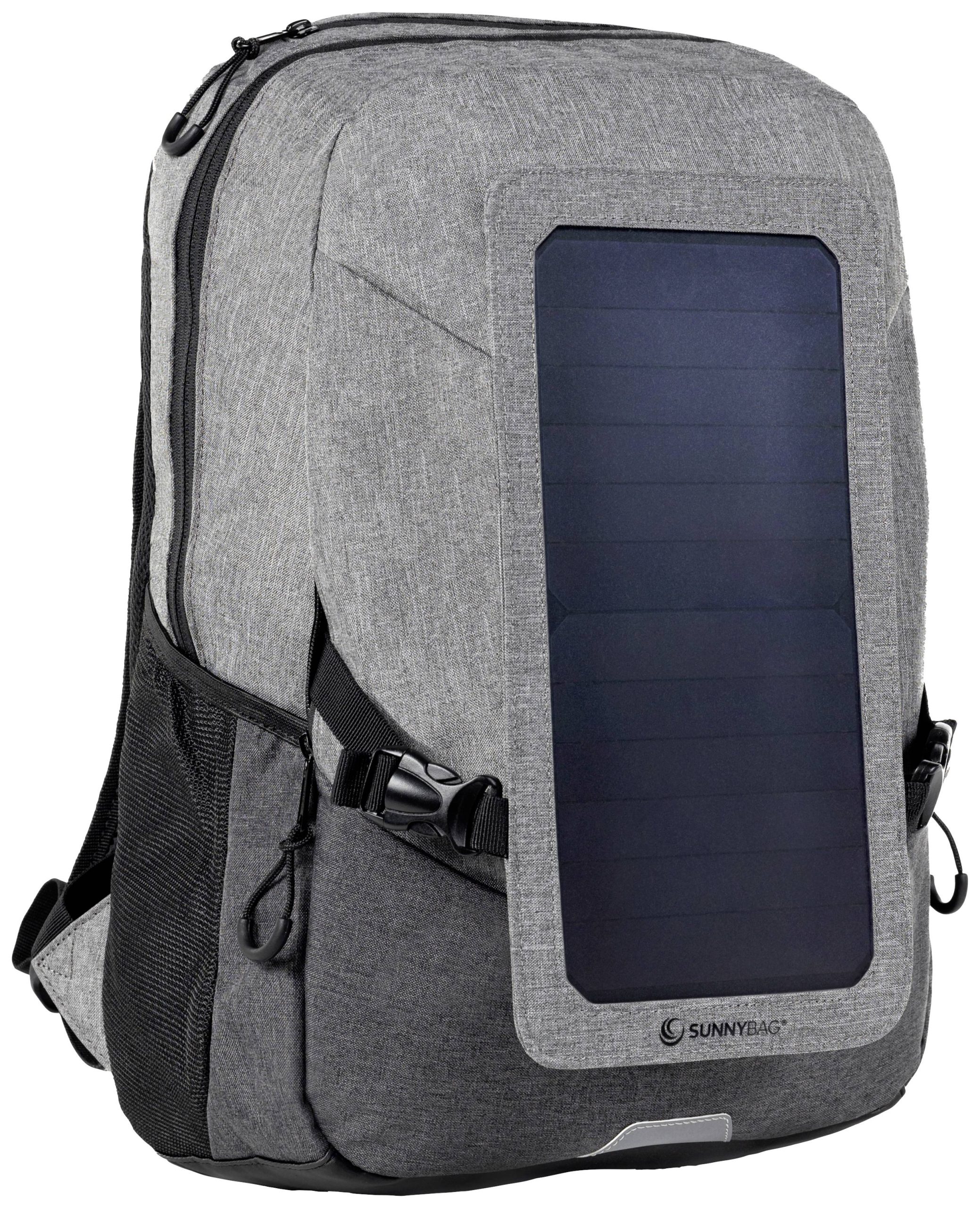 Plecak z modułem solarnym SunnyBag 135GG_01, 15 l, (S x W x G) 290 x 370 x 140 mm, szary, czarny - obrazek 1