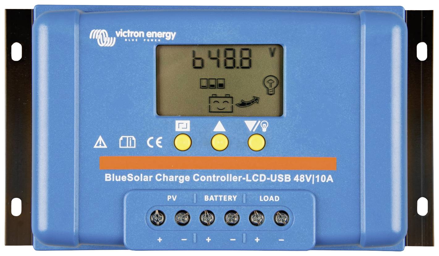 Solarny regulator ładowania Victron Energy Blue-Solar PWM-LCD&USB PWM 48 V 10 A - obrazek 1