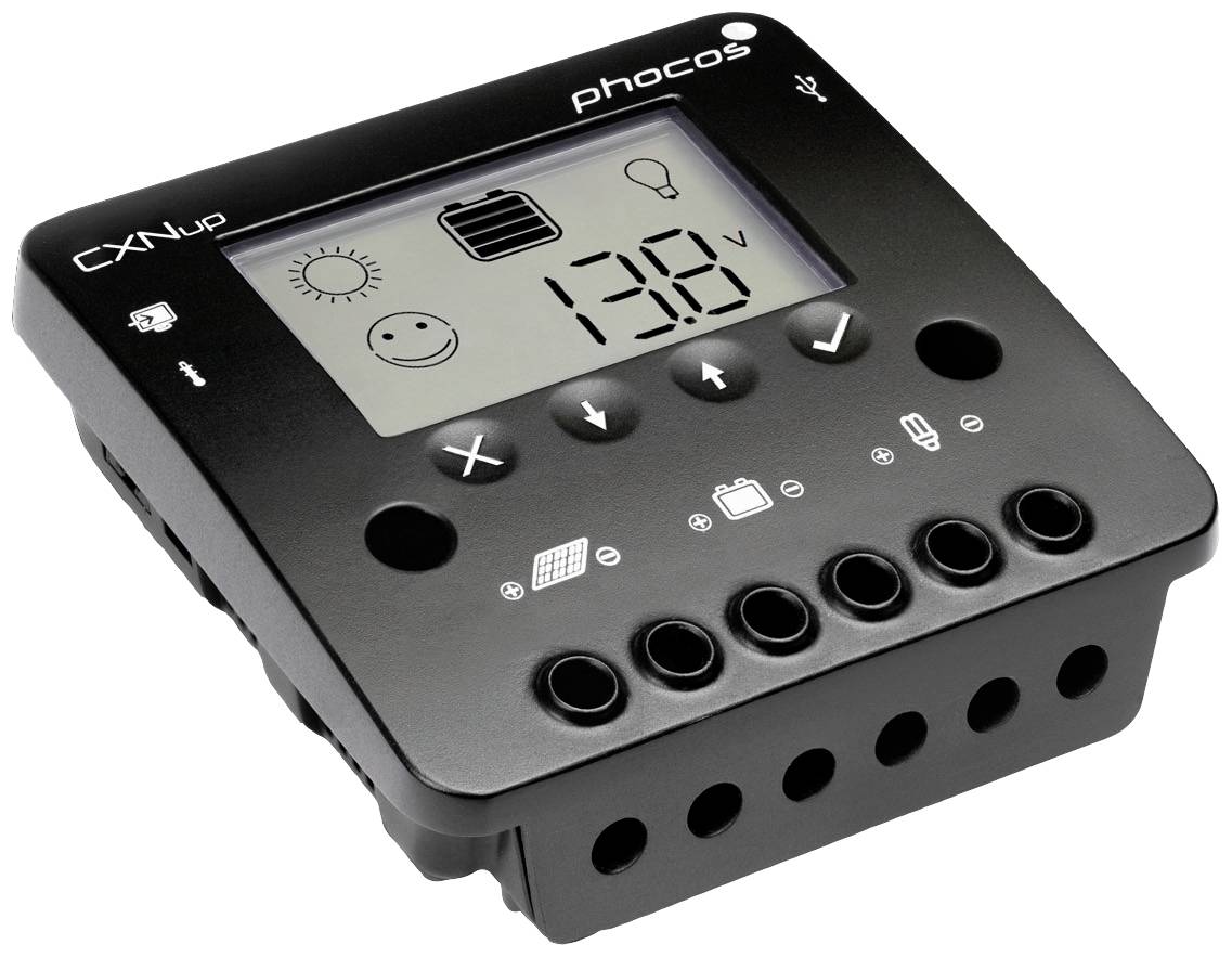 Solarny regulator ładowania Phocos CXNup 10 PWM 12 V, 24 V 10 A - obrazek 1