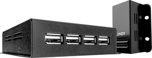 LINDY 50m 4 Port USB 2.0 Cat.5 Extender RJ45 Ekstender USB przez kabel sieciowy RJ45 50 m