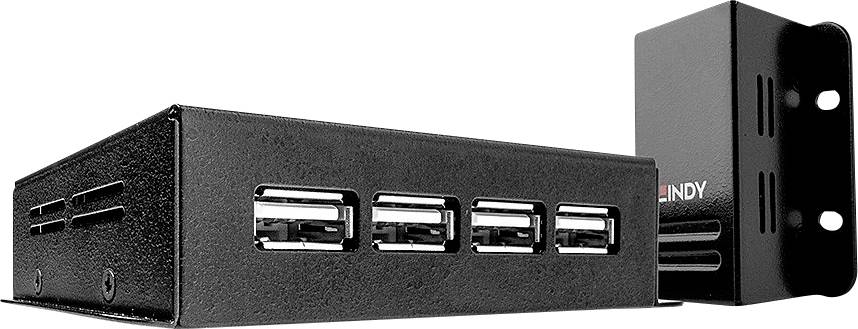 LINDY 50m 4 Port USB 2.0 Cat.5 Extender RJ45 Ekstender USB przez kabel sieciowy RJ45 50 m - obrazek 1