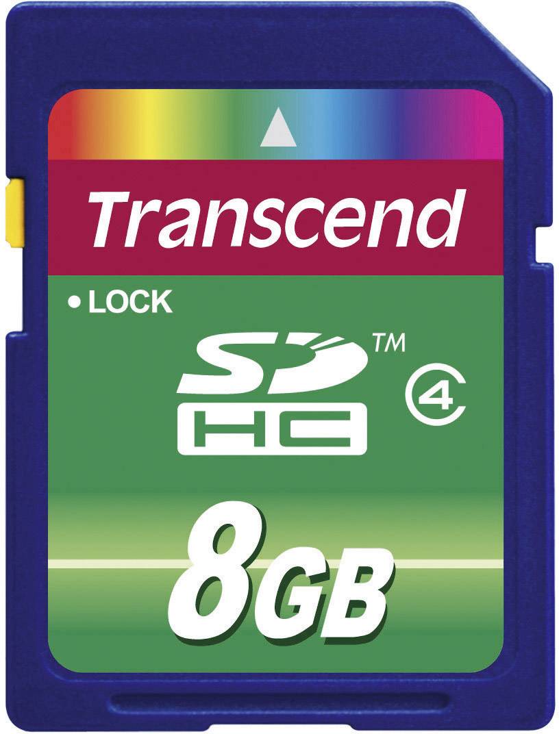 Karta pamięci SDHC Transcend TS8GSDHC4, 8 GB, Class 4, 18 MB/s / 6 MB/s - obrazek 1