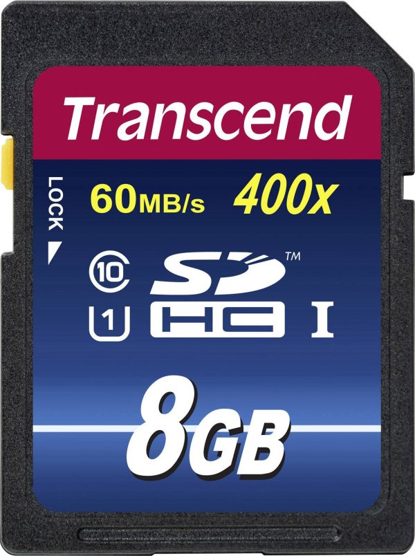Transcend Premium 400 SDHC Przemysłowy 8 GB Class 10, UHS-I