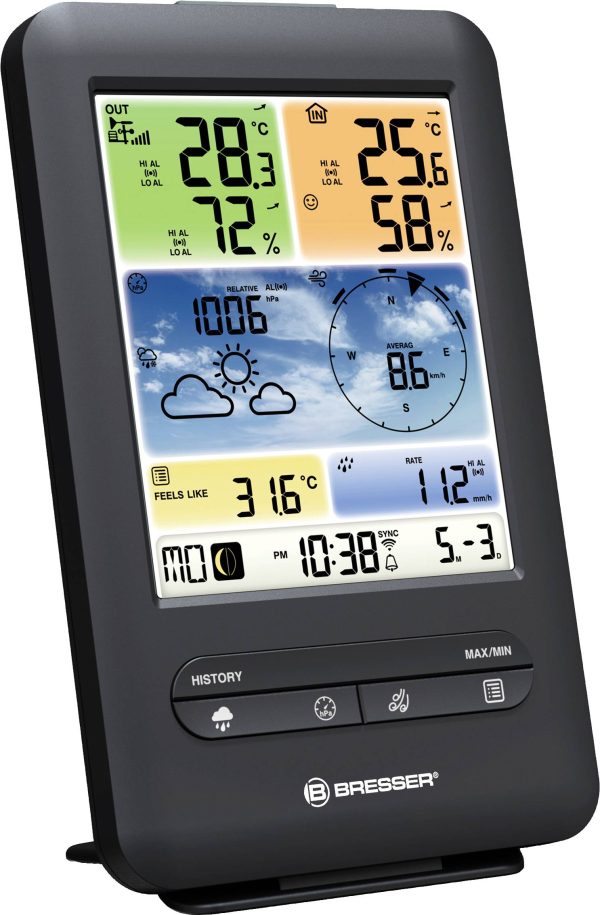 Stacja pogodowa bezprzewodowa Bresser Optik 5in1 Profi-Sensor V 7002585