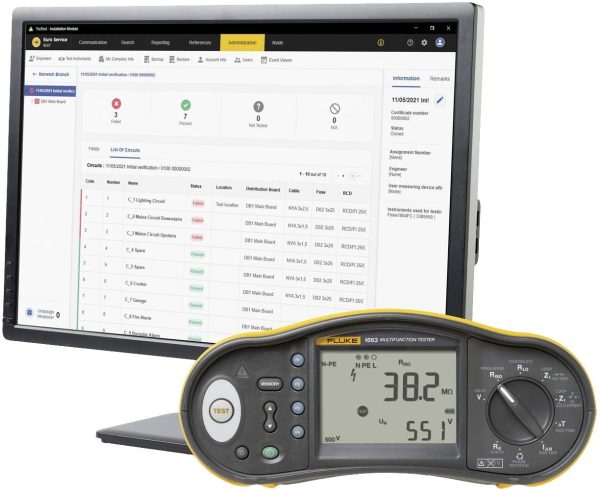Zestaw testera instalacji Fluke FLUKE 1663 CH KIT