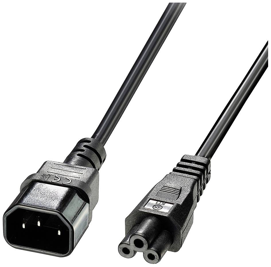 kabel zasilający IEC LINDY Lindy - Spannungsversorgungs-Verlängerungskabel 30340, 1.00 m, 1 szt. - obrazek 1