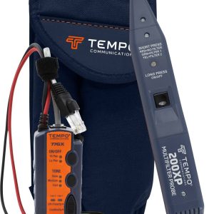 Tester i lokalizator przewodów Tempo Communications 811K, sonda kontrolna 200XP, generator sygnału 77GX Tester i lokalizator przewodów Tempo Communications 811K, sonda kontrolna 200XP, generator sygnału 77GX