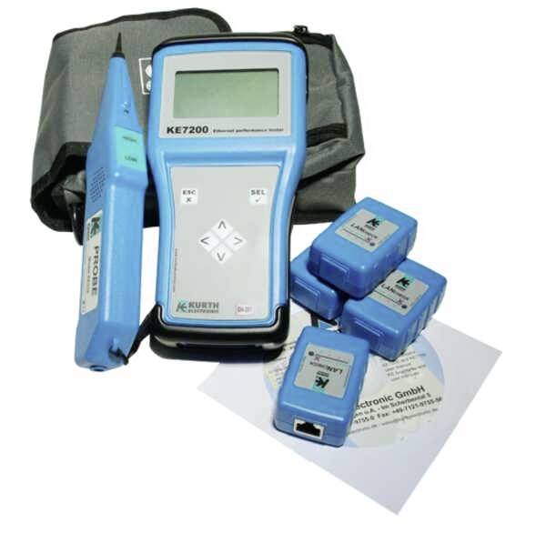 Kurth Electronic KE7200 PRO Kit Tester sieci ciągłość, identyfikacja, śledzenie przewodów, polaryzacja, lokalizacja prze - obrazek 1