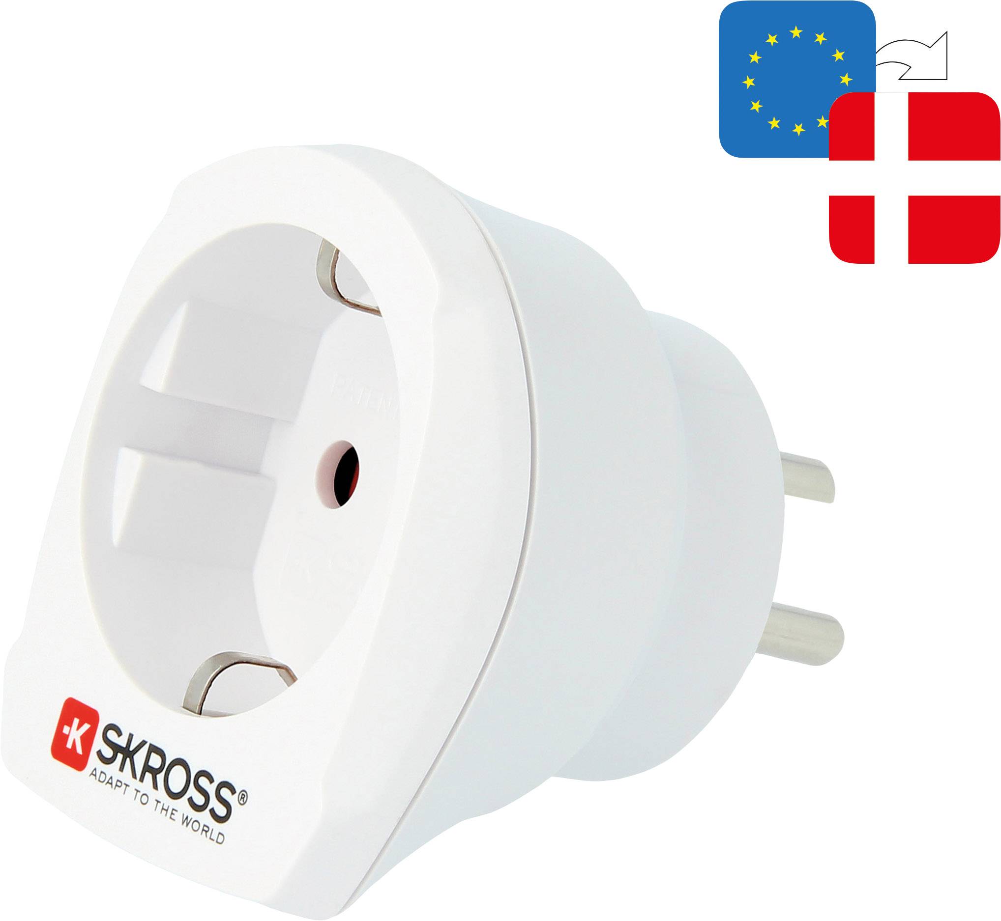 Adapter podróżny Skross 1.500232-E CA EU to DEN - obrazek 1