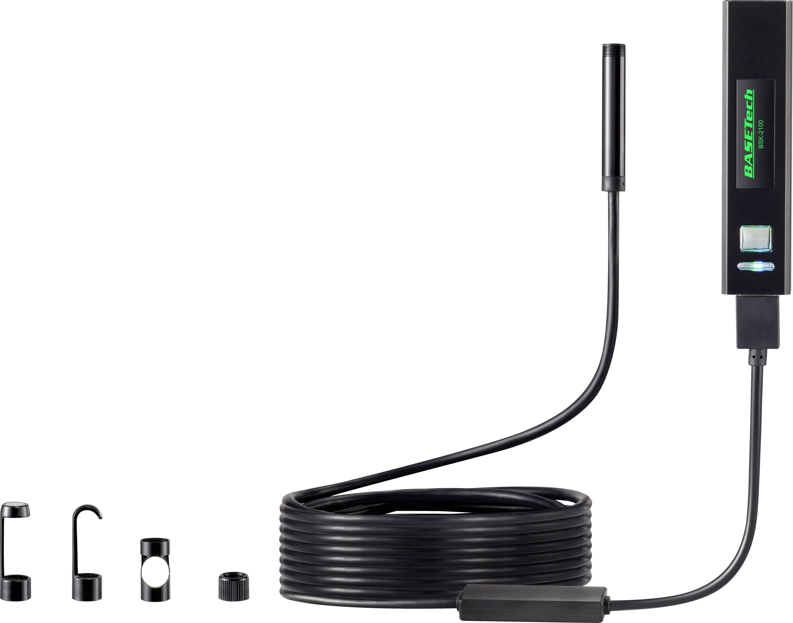 Kamera inspekcyjna USB Basetech BSK-2100 BSK-2100, 8 mm x 10 m, 1600 x 1200 Pixel - obrazek 1