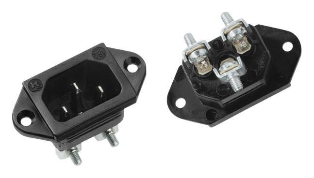 Bachmann 917.170 Złącze męskie IEC 781 złącze męskie Łączna ilość styków: 2 10 A czarny 1 szt. - obrazek 1