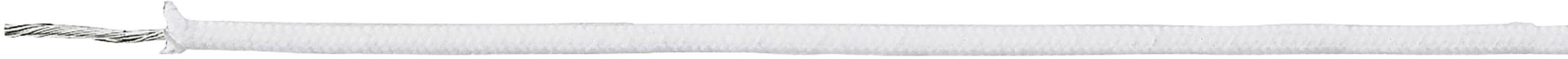 HELU 47005 Kabel odporny na wysokie temperatury SiF/GL 1 x 1.50 mm² biały Produkty w metrach bieżących - obrazek 1