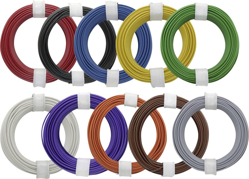 Donau Elektronik 118-MIX Przewód linka 1 x 0.14 mm² wielobarwny 1 zest. - obrazek 1