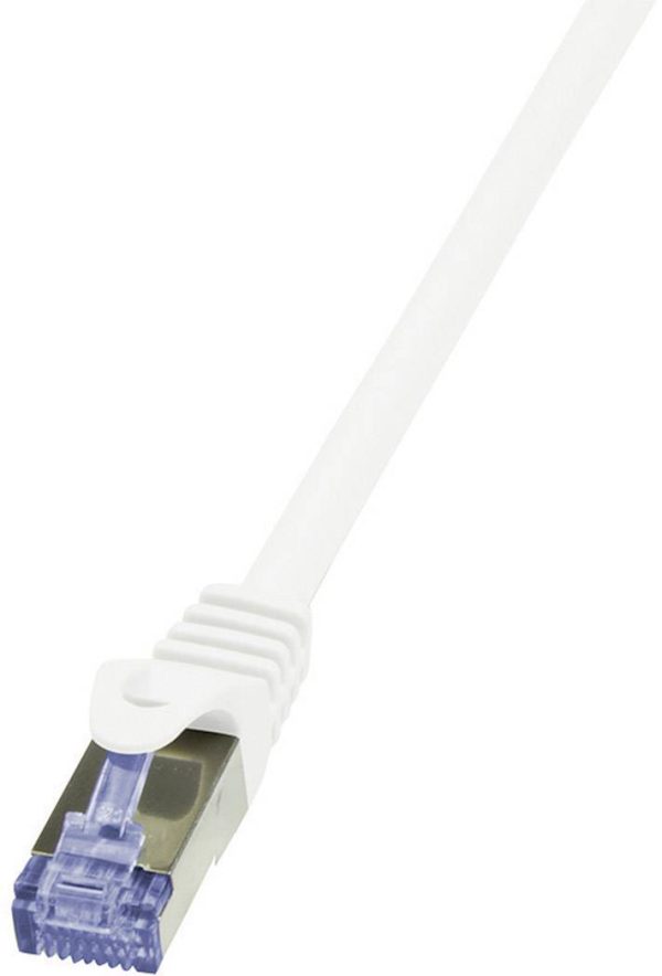 kabel LAN LogiLink CQ3031S, 1 szt., RJ45, CAT 6a, S/FTP, 1.00 m, biały