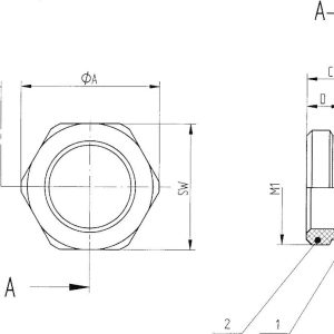 LAPP 52101967 SKINDICHT MR-M 6KT. 25X1,5/16X1,5 z pierscieniem uszczelniającym M25 M16 mosiądz naturalny 50 szt.