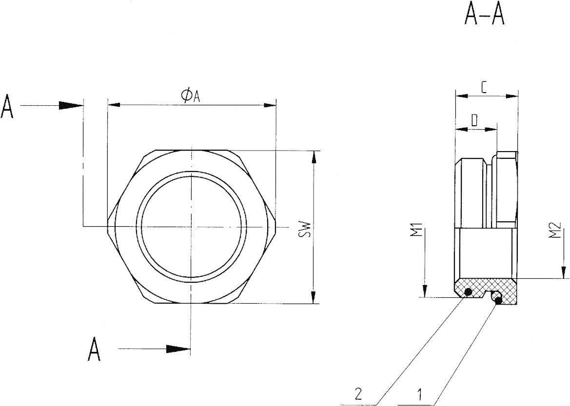 LAPP 52101967 SKINDICHT MR-M 6KT. 25X1,5/16X1,5 z pierscieniem uszczelniającym M25 M16 mosiądz naturalny 50 szt. - obrazek 1