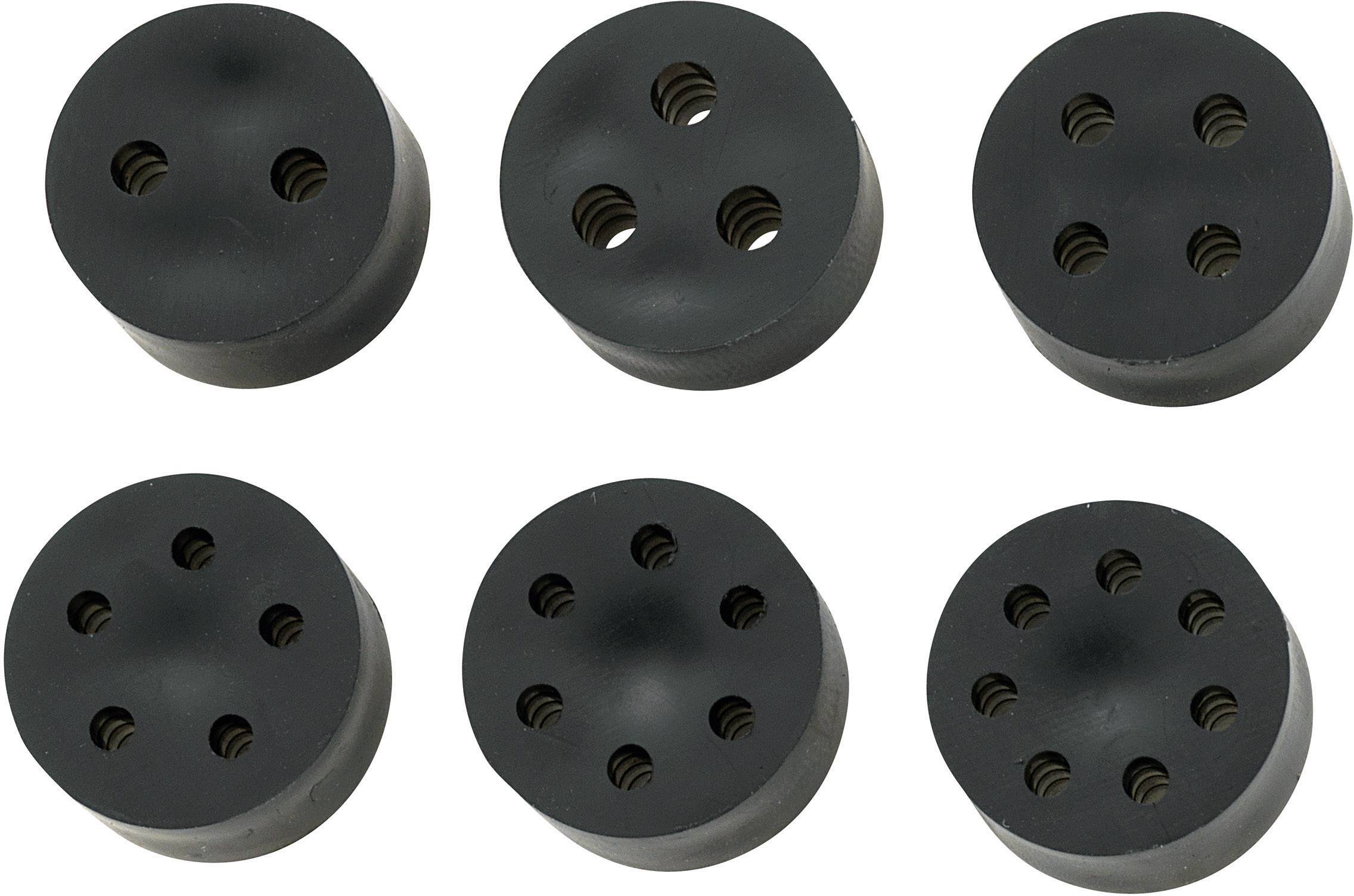 TRU COMPONENTS TC-10820768 TC-MH18-2A203 Wkład uszczelniający M20 2 x 1.6 - 2.6 mm guma czarny 50 szt. - obrazek 1