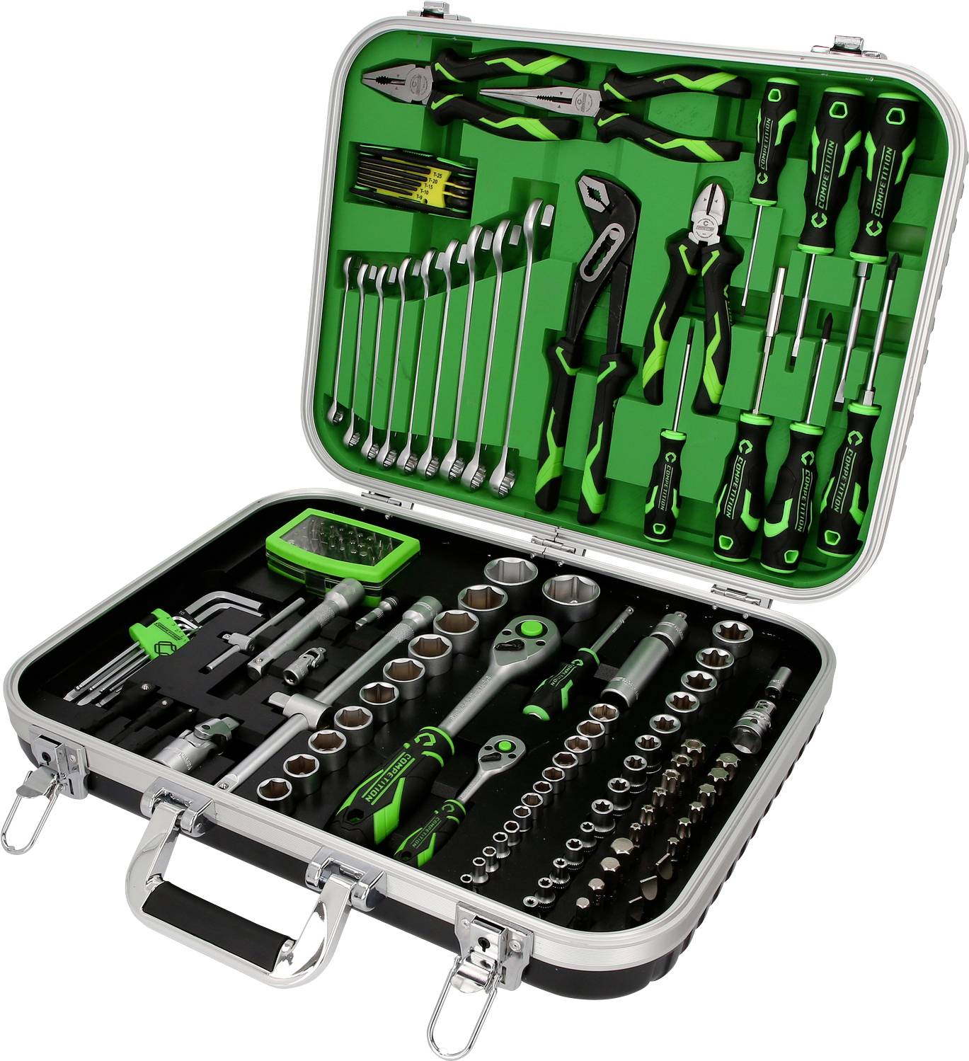 KS Tools 512.0144 COMPETITION 1/4"+1/2" Universal-Werkzeug 512.0144 Zestaw narzędzi uniwersalny w walizce - obrazek 1