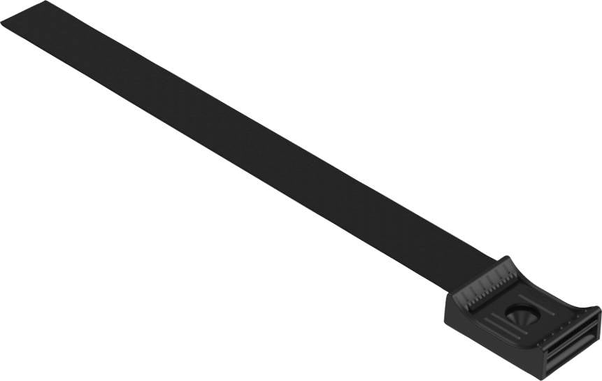 Hebotec Podstawa rzepowa do wiązania, z podstawą, do przykręcenia element z pętelkami i haczykami (S x W) 20 mm x 200 mm - obrazek 1
