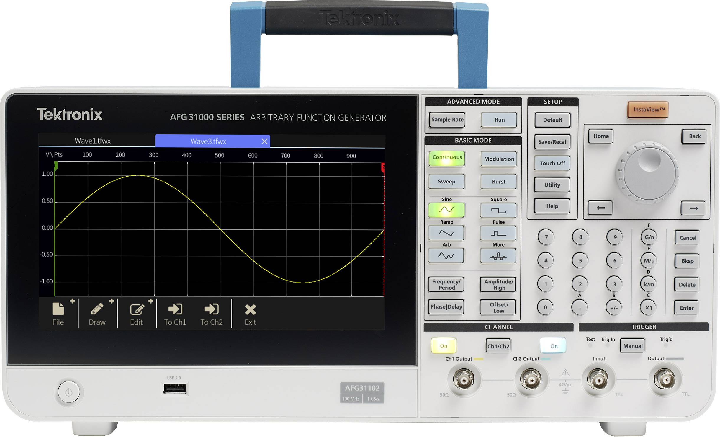 Generator funkcyjny Tektronix AFG31021 - obrazek 1
