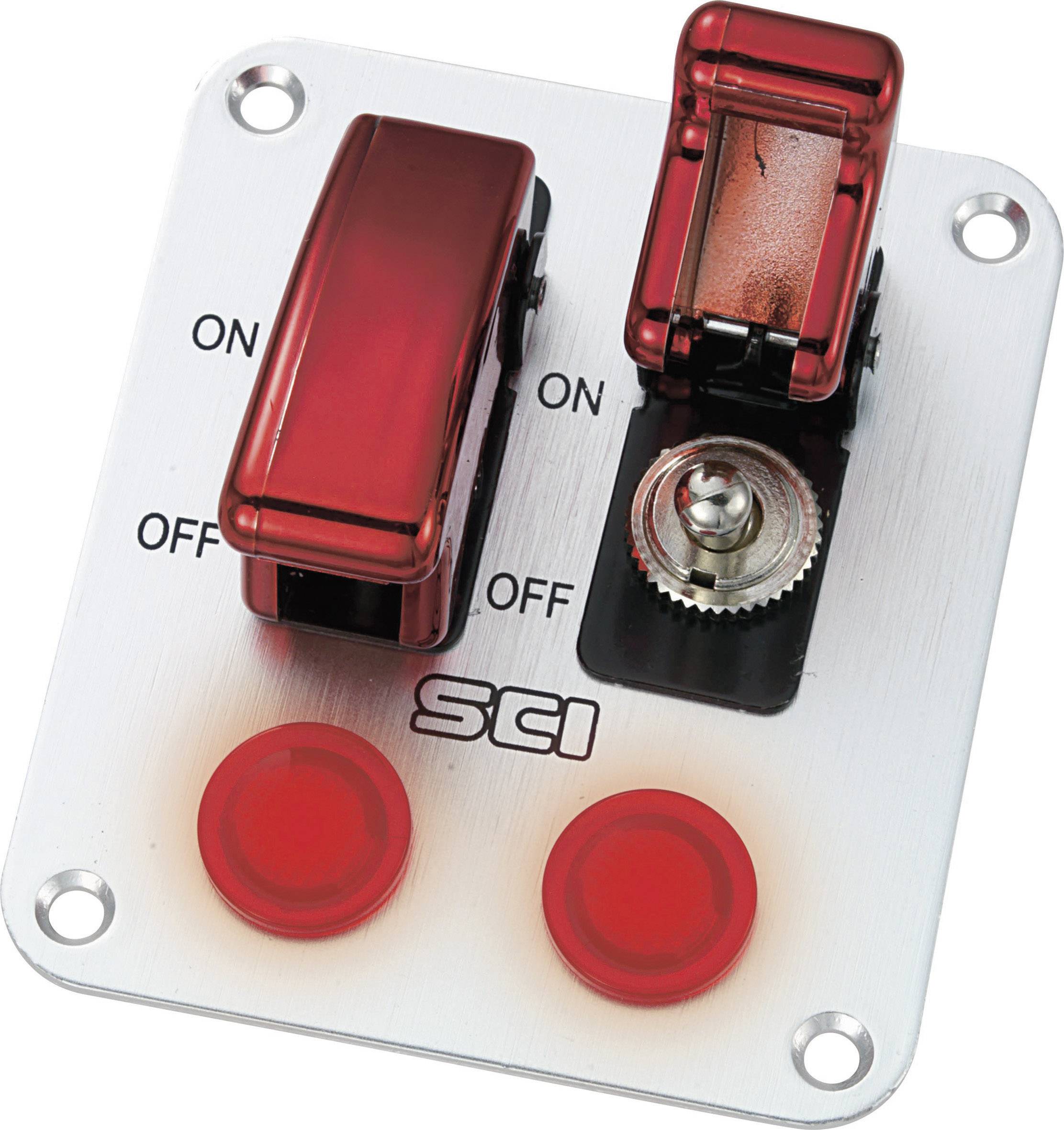 TRU COMPONENTS 1587937 Panel sterujący samochodu TC-R18-P2A, 1 x wył/wł, 12 V/DC, 20 A - obrazek 1