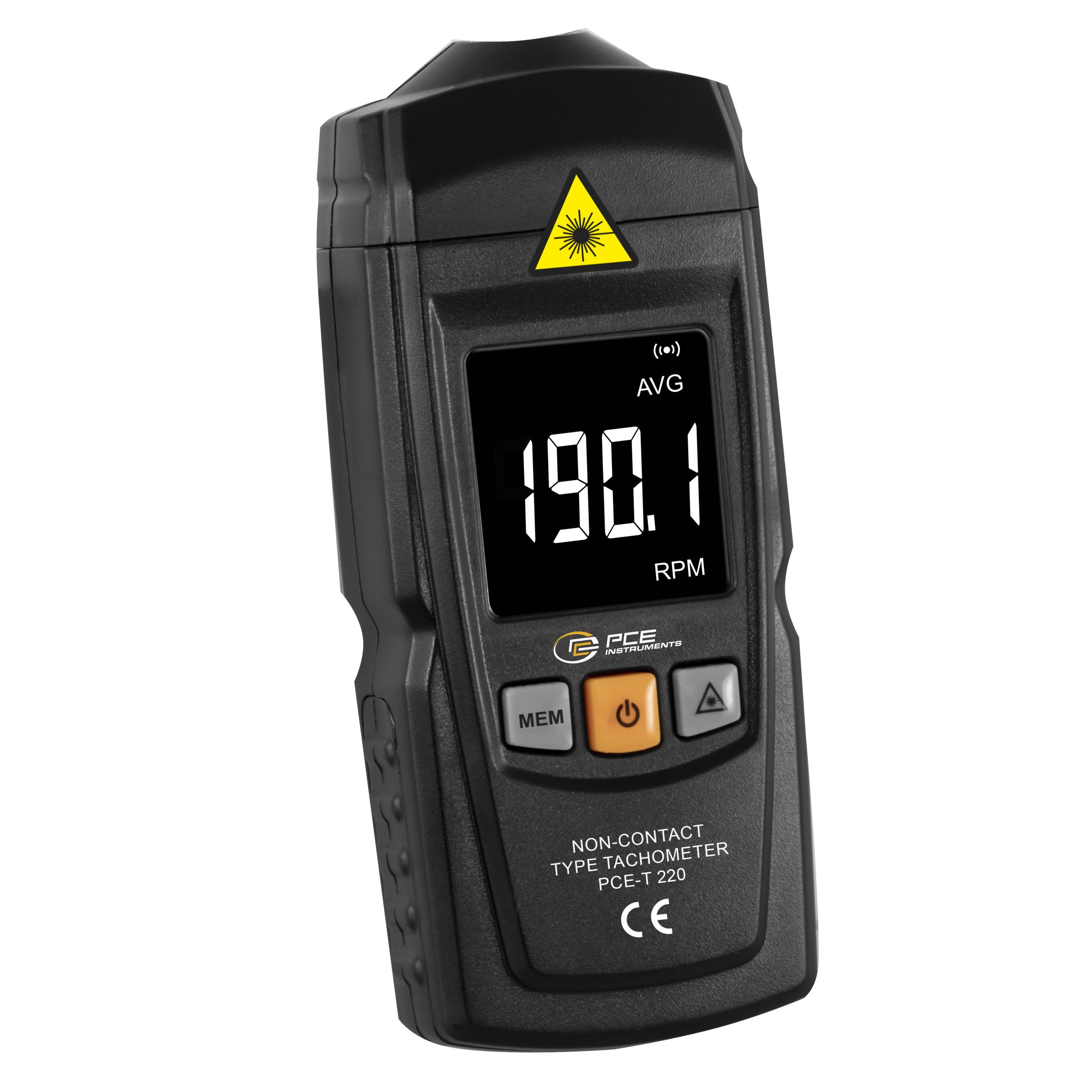 Tachometr ręczny PCE Instruments PCE-T 220 optyczna 99999 U/min (max) - obrazek 1