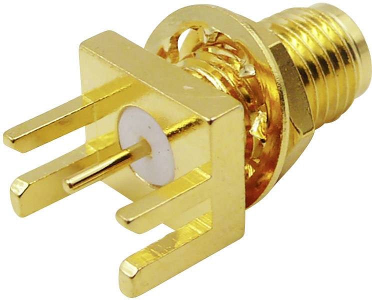 Złącze SMA TRU COMPONENTS SMA-KE3 5972640 złącze żeńskie do wbudowania pionowego 50 Ω 1 szt. - obrazek 1