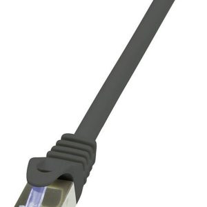 kabel LAN LogiLink CQ3013S, 1 szt., RJ45, CAT 6a, S/FTP, 0.25 m, czarny kabel LAN LogiLink CQ3013S, 1 szt., RJ45, CAT 6a, S/FTP, 0.25 m, czarny