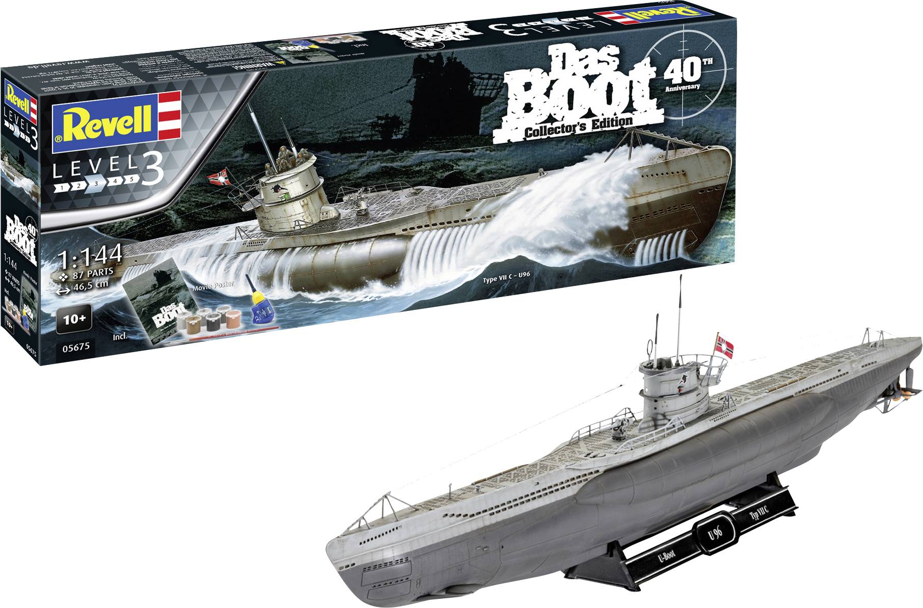 Modelu statku do sklejania Revell RV 1:144 Das Boot Collector