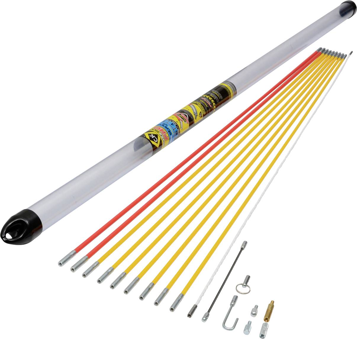 Zestaw do przeciągania kabli C.K MightyRod PRO T5421, 10 m - obrazek 1