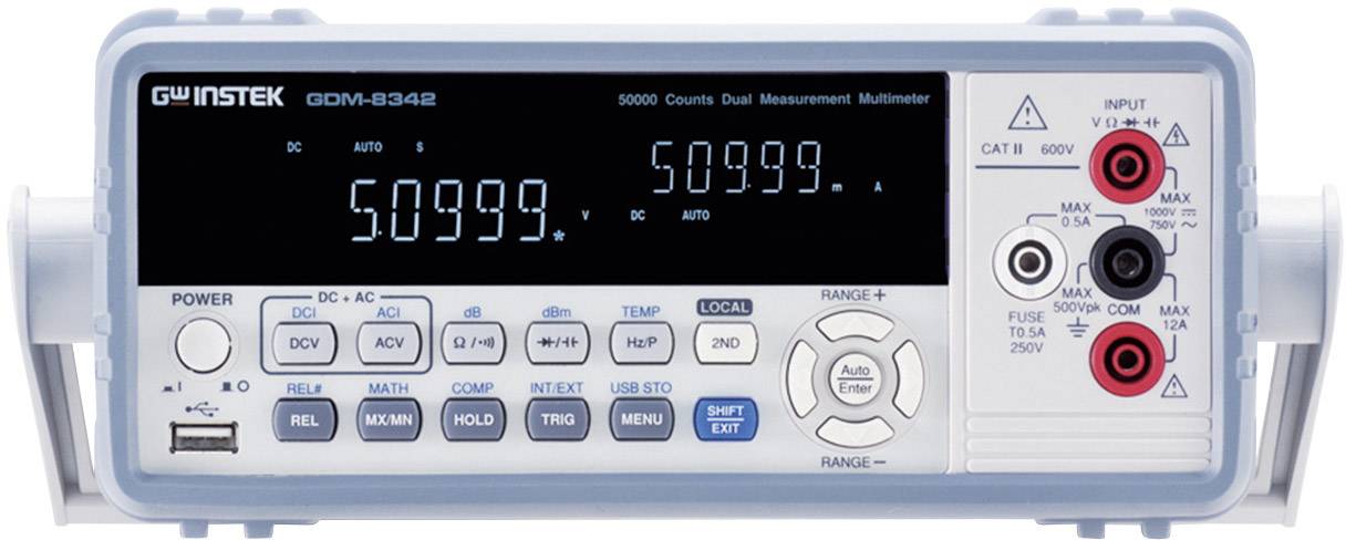 Multimetr stołowy cyfrowy GW Instek GDM-8342USB, CAT II 600 V - obrazek 1