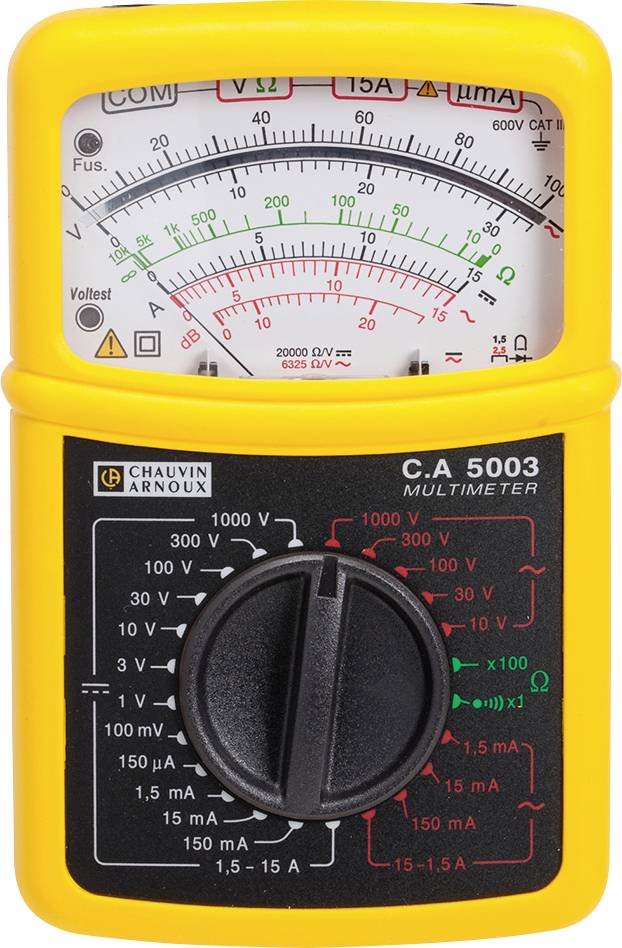 Multimetr analogowy Chauvin Arnoux C.A 5003, CAT III 600 V - obrazek 1