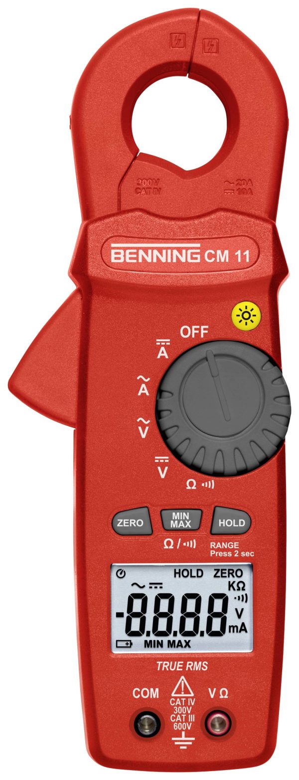 Miernik cęgowy Benning CM 11 044067, CAT IV 300 V, 0.01 – 600 V, 0.1 mA – 10 A