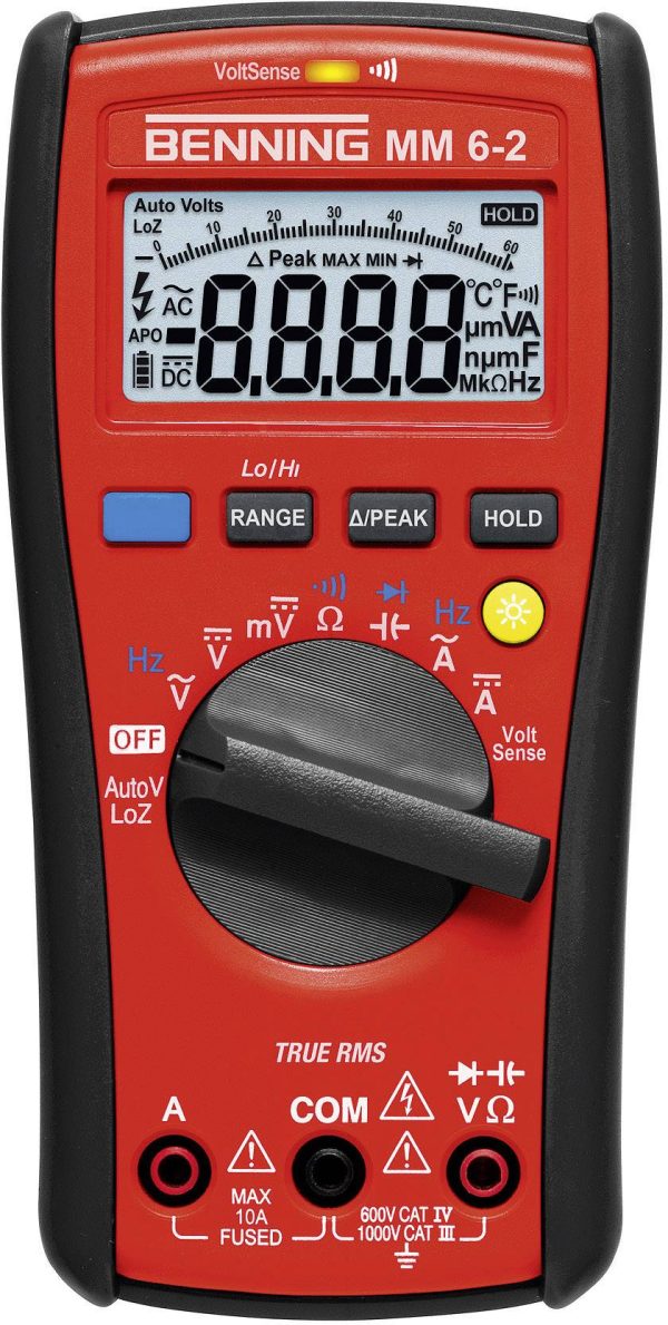 Benning MM 6-2 Multimetr cyfrowy LoZ CAT III 1000 V, CAT IV 600 V Wyświetlane liczby: 6000