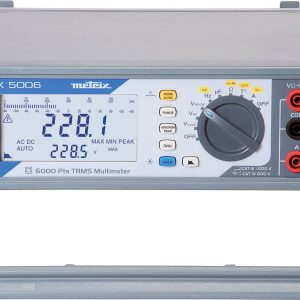 Metrix MX 5006 Multimetr stołowy cyfrowy, analogowy CAT III 1000 V Wyświetlane liczby: 6000 Metrix MX 5006 Multimetr stołowy cyfrowy, analogowy CAT III 1000 V Wyświetlane liczby: 6000