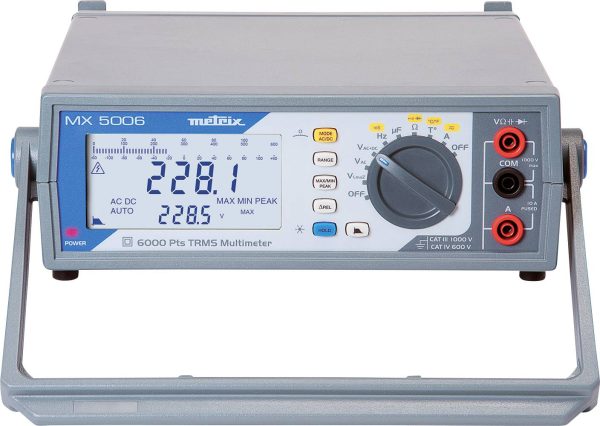 Metrix MX 5006 Multimetr stołowy cyfrowy, analogowy CAT III 1000 V Wyświetlane liczby: 6000
