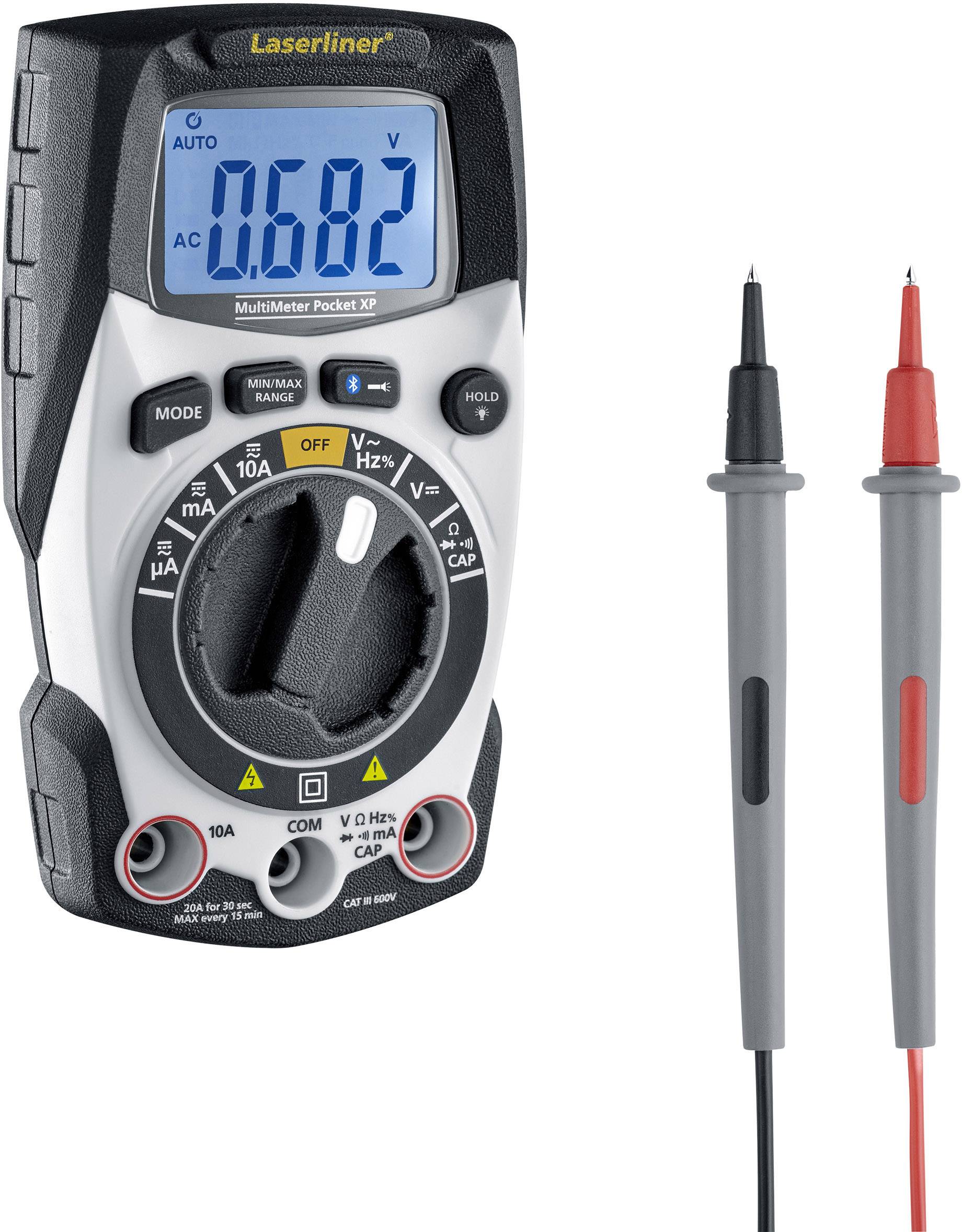 Laserliner Pocket XP Multimetr cyfrowy CAT III 600 V, CAT IV 600 V Wyświetlane liczby: 4000 - obrazek 1