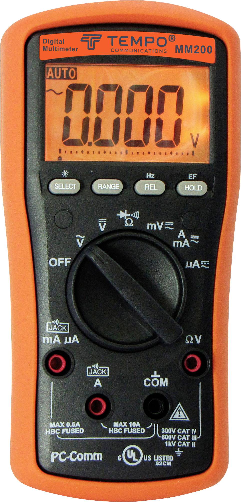 Tempo Communications MM200 Multimetr cyfrowy CAT IV 300 V Wyświetlane liczby: 6000 - obrazek 1