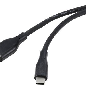 Renkforce Kabel USB USB 3.2 Gen1 Złącze męskie USB-A, Złącze męskie USB-C® 0.50 m czarny płaszcz z PVC, wysoka elastyczn Renkforce Kabel USB USB 3.2 Gen1 Złącze męskie USB-A, Złącze męskie USB-C® 0.50 m czarny płaszcz z PVC, wysoka elastyczn