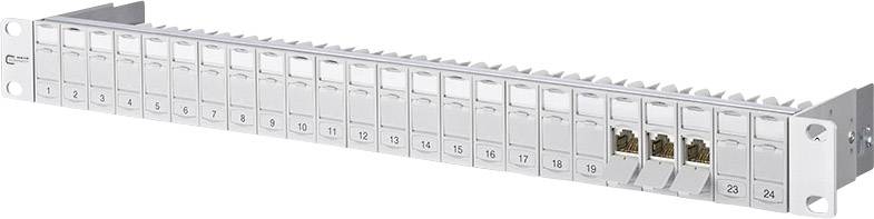 Metz Connect 130920-E 24 Porty Patchpanel 483 mm (19") CAT 6a 1 U srebrny (metaliczny) Zamontowany - obrazek 1