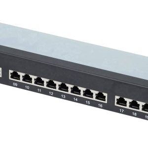 Renkforce 24 Porty Patchpanel 483 mm (19″) CAT 6a 1 U Zamontowany Renkforce 24 Porty Patchpanel 483 mm (19″) CAT 6a 1 U Zamontowany