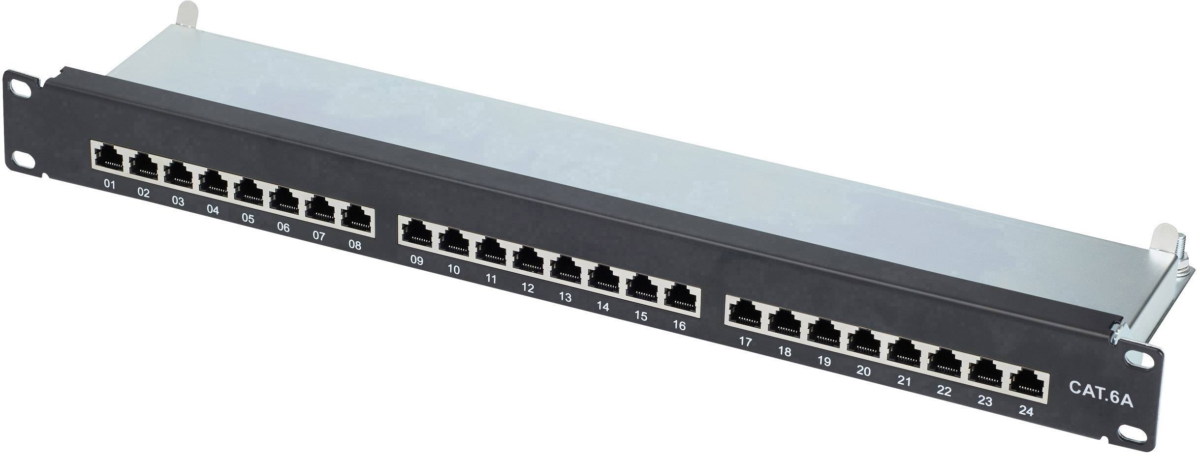 Renkforce 24 Porty Patchpanel 483 mm (19") CAT 6a 1 U Zamontowany - obrazek 1