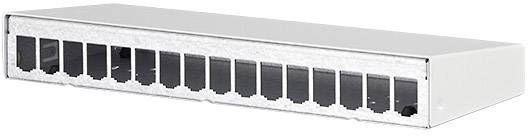 Metz Connect 130861-1602-E 16 Portów Patchpanel 483 mm (19″) brak specyfikacji sieciowej biały Niezamontowany