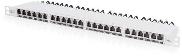 Digitus DIGITUS – CAT 6A, Klasse EA High Density Patch Panel, geschirmt 24 Porty Patchpanel 483 mm (19″) CAT 6a, CAT 6a