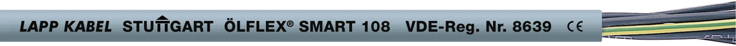 Przewód sterowniczy LAPP ÖLFLEX® SMART 108 11030099/1, 3 G 0.75 mm², Produkty w metrach bieżących, szary - obrazek 1