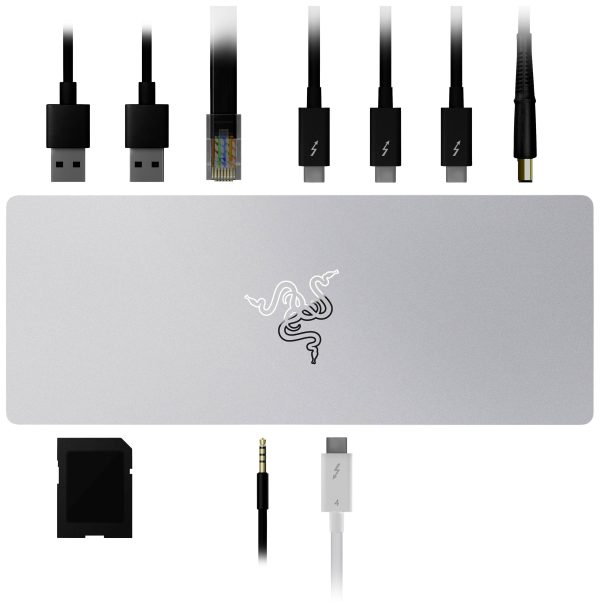 Stacja dokująca Thunderbolt™ 4 RAZER Thunderbolt 4 Dock Mercury zintegrowany czytnik kart